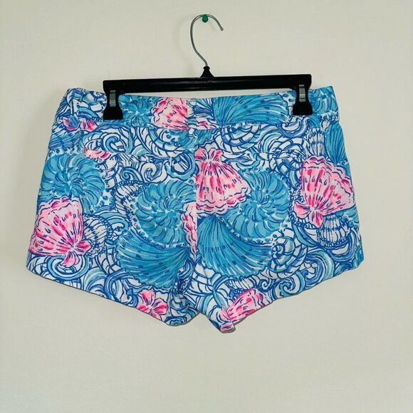 Lilly Pulitzer Women's Raising Shell Blue Haven Walsh Short SIZE 4 - Picture 3 of 3